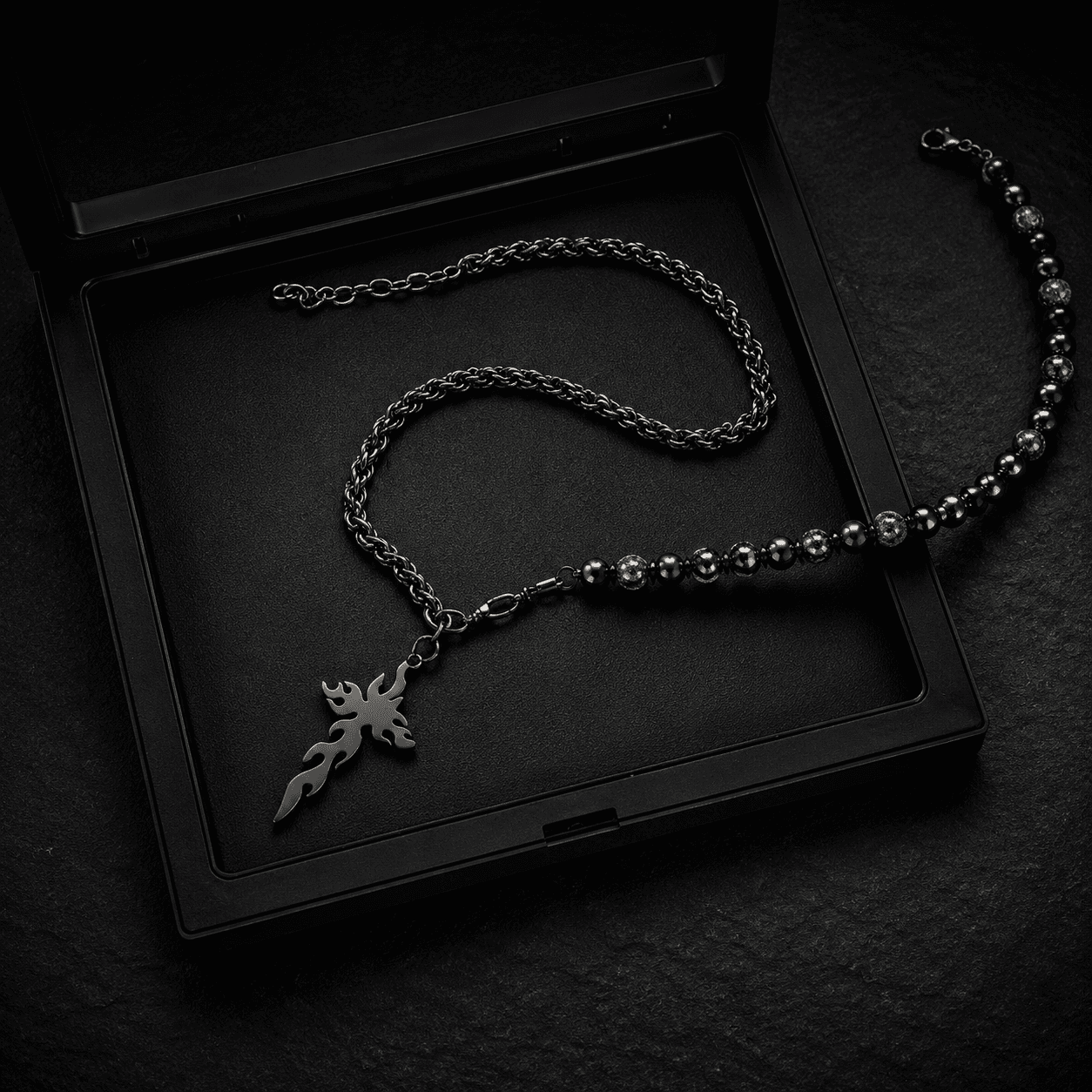 Cadena Cross Platin
